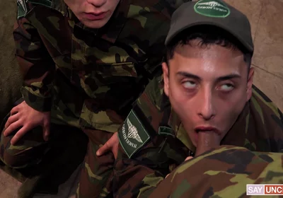 Uncut Cock Initiation For Young Soldier With Joris Leonard