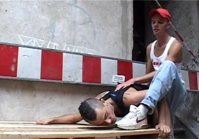 White Nikes Scally Fucker
