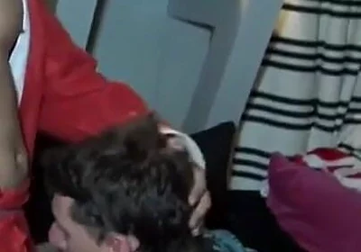 Straight boy fucked by Latino for Christmas surprise
