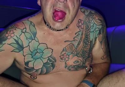Fun with Filled User Condom in Gay Porn Cinema