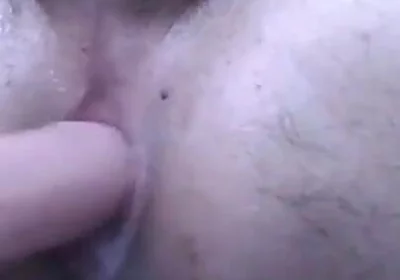 White socks Latino gaps his hole for his master