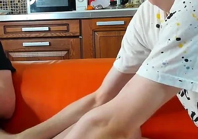Playing with My Friend's Little Dick to Make It Hard