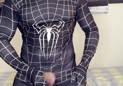 My Spiderman Cock Cums!
