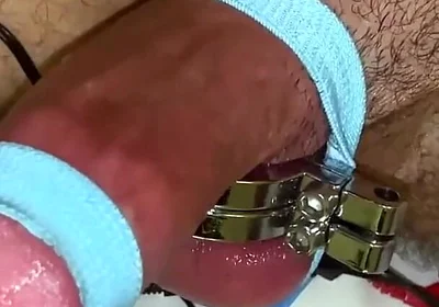 CBT Ballstretching Estim Edging Dick Cum