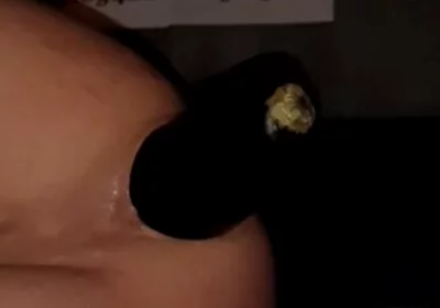 2 Huge Anal Eggplants Insertion ..big Anal Stretching!!