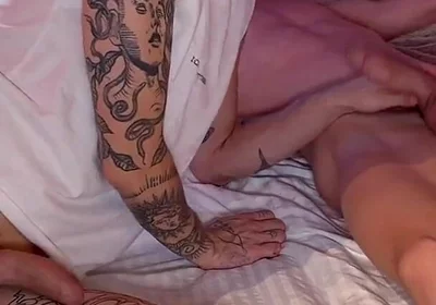 Tent Night: Quietly Licked Through Underwear, Pulled Cock Out and Sucked. Suddenly Woke up - and Fucked Till Creampie Inside