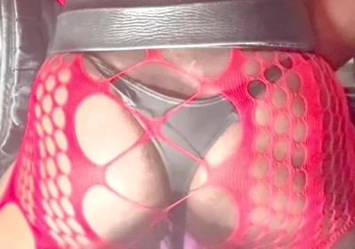 Trashy Hooker Thigh Boots & Xxl Butt Revealing Bodysuit Toy and Unloading Filth