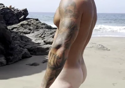 My Big Cock Exhibition in a Beach
