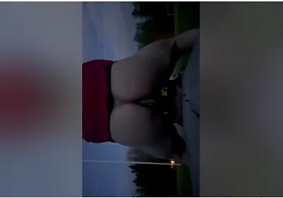 !risky Dildo Ride At Public Football Field Pt2!