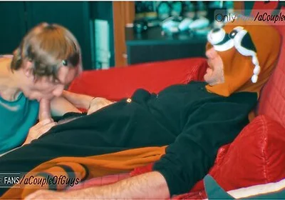 I Blow My Friend While He Is Chilling In His Tanooki Pyjamas