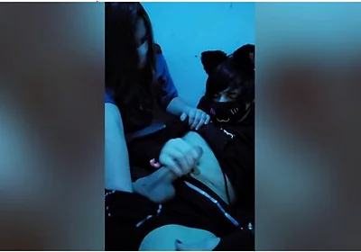 Cute Femboy Gets Help From Boyfriend Then Takes Over To Cum :3