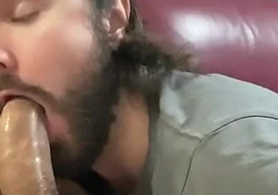 Sucking My Friend's Cock While Looking at His Mobile and Squeezing His Milk with My Ass