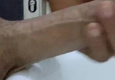 Jerking at Work in Toilet of My Boss