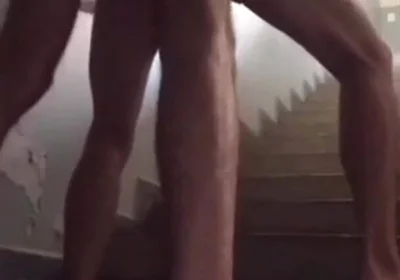 Fucking My Friend on the Stairs of the Building