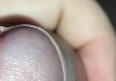 Close up Masturbation Uncut Cock and Cumshot