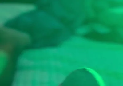 Watching Porn and Pulling the Tip or My Dick with Colored Lights