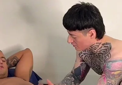 Pt. 2 Tattooed Male with Big Ass Fucking Bareback