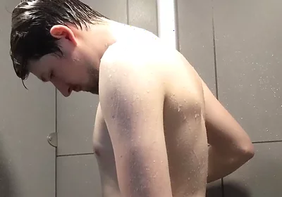 Showering at the gym