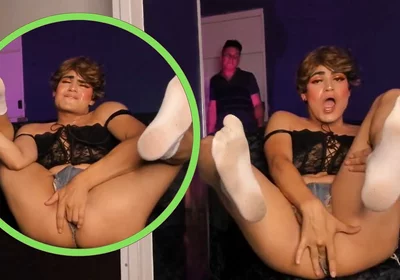 Neighbor Touches Apartment While Femboy Is Touching