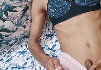 Sissy Crossdresser Stealing and Cumming in Mommy's Silk Satin Panties