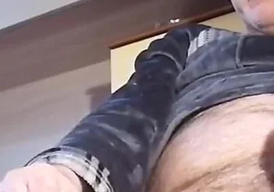 I'm Jerking off with Pleasure but I Have to Stop They're About to Open the Door!