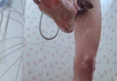 A Twink Shows off His Body in the Bathroom