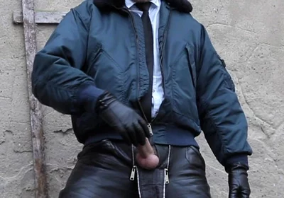 Leather Cop 11