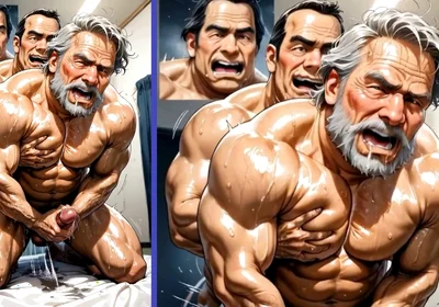 A Group of Mature Men Engage in an Insane Orgy with Cum Inside an Old Man's Ass