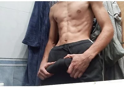 Boy Next Door - Getting Dressed After Coming Out Of The Shower, I Went To The Street With A Hard Cock And No Underwe