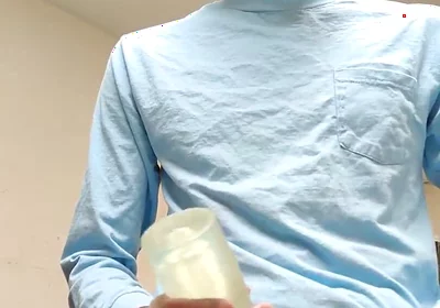 Masturbating