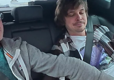 Two Straight Sucks Each Other and Tries to Fuck in the Back of a Car
