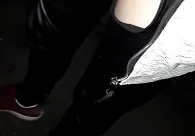 Winter Hike with a Piss-soaked Rubber on My Dick