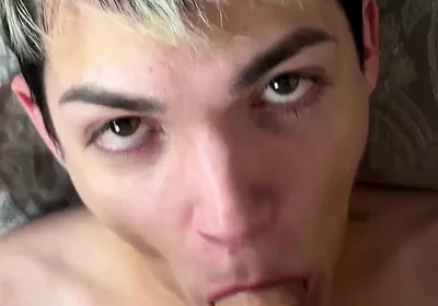 I Cum on His Face with My Hot and Sweet Cum!