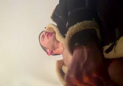 Camera Is Looking up at Me as I Jerk off Bust