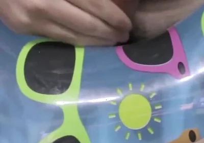 Playing with a cool swimring
