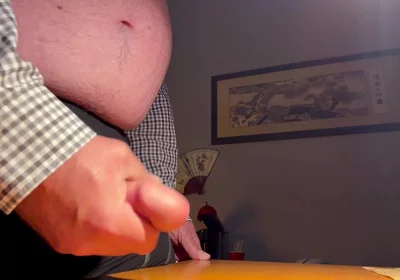 Playing with My Cock at My Desk Again