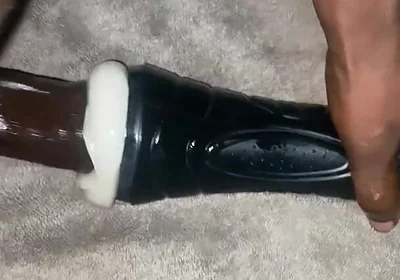 Fucking My Torch Fake Pussy