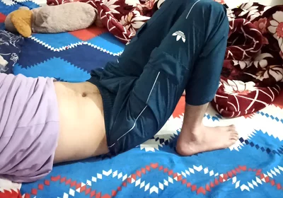 He Refusing but I Touch His Cock and Then Gave Him Handjob
