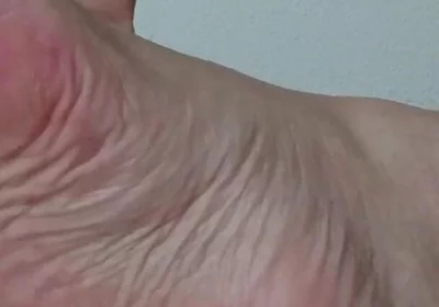 My Ugly Bare Feet in Bed