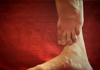 Playing with My Feet and a Dildo