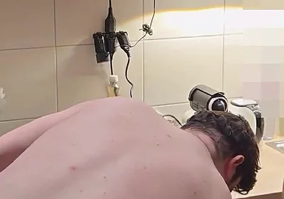 Straight Curious Guy Steven First Time Getting Fucked Bareback After Mutual Blowjob in the Kitchen