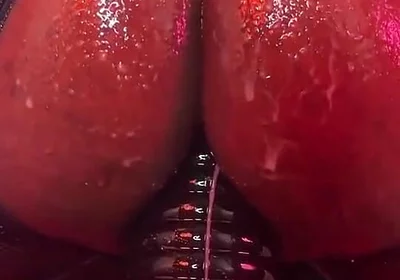 Femboy Gapes Hole with Cone Shaped Dildo