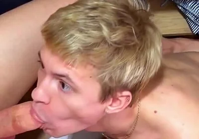 Twink with Huge Dick Fucks Cute Smooth Guy