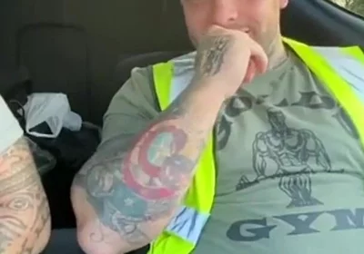 Builders Have a Jerk in the Car at Work