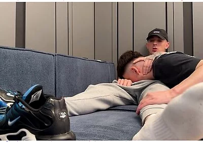 Bottom Sniffs Sweaty Socks And Gets A Creampie