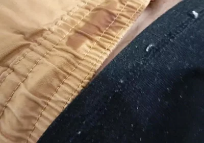 Handsome Amateur Made His Big Cock Cum Close up and Stained His Pants with Cum