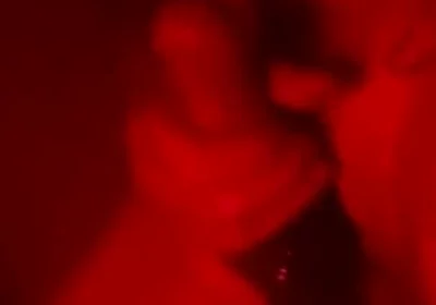 Oily Masturbation in Red Monochrome