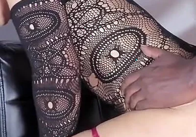 Sissy Femboy Slut Begs Horny Brunette to Destroy Her Anus with Her Giant Black Cock