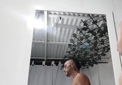 Cum in Front of the Mirror