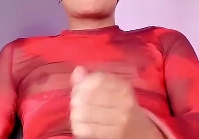Colombian Femboy Sweet Hard Cock Close-up Intense
